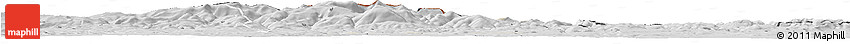 Shaded Relief Horizon Map of Jelenia Gora I, desaturated