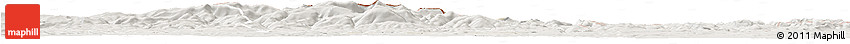 Shaded Relief Horizon Map of Jelenia Gora I, lighten