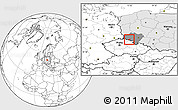 Blank Location Map of Jelenia Gora I, highlighted country, highlighted parent region