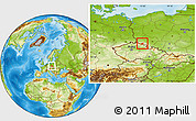 Physical Location Map of Jelenia Gora I