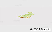 Physical Panoramic Map of Jelenia Gora I, cropped outside