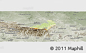 Physical Panoramic Map of Jelenia Gora I, semi-desaturated