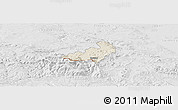 Shaded Relief Panoramic Map of Jelenia Gora I, lighten, desaturated
