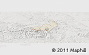 Shaded Relief Panoramic Map of Jelenia Gora I, lighten, semi-desaturated