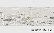 Shaded Relief Panoramic Map of Jelenia Gora I, semi-desaturated