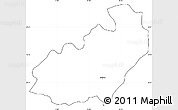 Blank Simple Map of Jelenia Gora I, cropped outside
