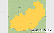 Savanna Style Simple Map of Jelenia Gora I