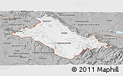 Gray Panoramic Map of Klodzko