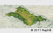 Satellite Panoramic Map of Klodzko, lighten