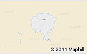 Classic Style 3D Map of Luban, single color outside