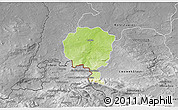 Physical 3D Map of Luban, desaturated