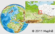 Physical Location Map of Luban, highlighted country