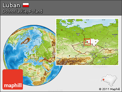 Physical Location Map of Luban, highlighted parent region
