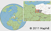 Savanna Style Location Map of Luban, highlighted country, highlighted parent region