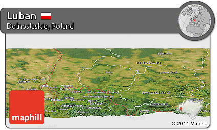 Satellite Panoramic Map of Luban