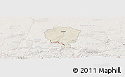 Shaded Relief Panoramic Map of Luban, lighten