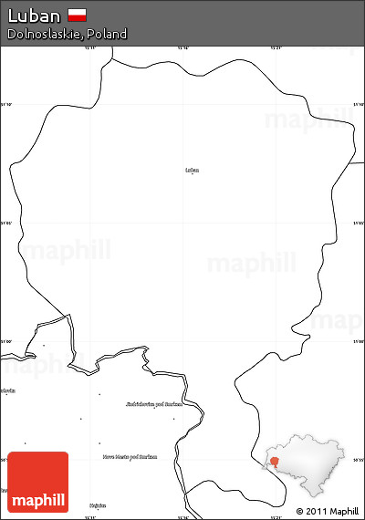 Blank Simple Map of Luban