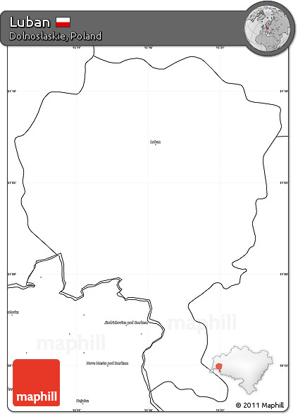 Blank Simple Map of Luban