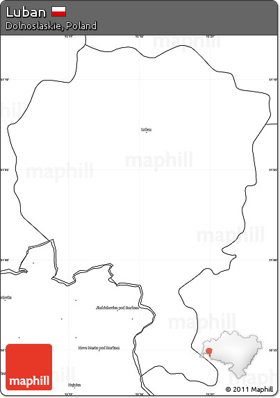 Blank Simple Map of Luban