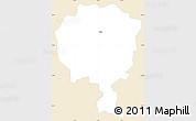 Classic Style Simple Map of Luban, single color outside