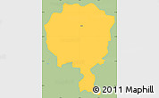 Savanna Style Simple Map of Luban, single color outside