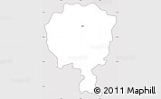 Silver Style Simple Map of Luban, cropped outside