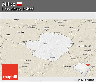 Classic Style 3D Map of Milicz
