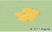 Savanna Style 3D Map of Milicz, single color outside