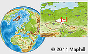 Physical Location Map of Milicz, highlighted parent region