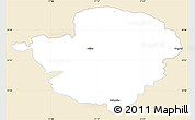 Classic Style Simple Map of Milicz, single color outside