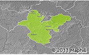 Physical 3D Map of Polkowice, desaturated