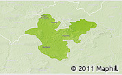 Physical 3D Map of Polkowice, lighten