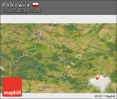 Satellite 3D Map of Polkowice