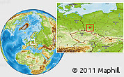 Physical Location Map of Polkowice