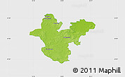 Physical Map of Polkowice, single color outside