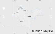 Silver Style Map of Polkowice, single color outside
