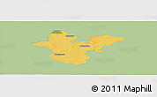 Savanna Style Panoramic Map of Polkowice, single color outside