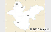 Classic Style Simple Map of Polkowice, single color outside