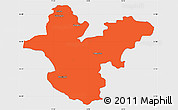 Political Simple Map of Polkowice, single color outside