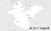 Silver Style Simple Map of Polkowice