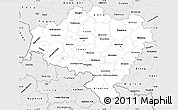 Silver Style Simple Map of Dolnoslaskie