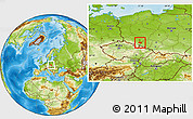 Physical Location Map of Strzelin