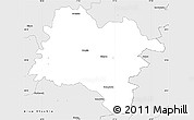 Silver Style Simple Map of Strzelin