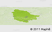Physical Panoramic Map of Trzebnica, lighten