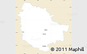 Classic Style Simple Map of Trzebnica, single color outside