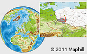 Physical Location Map of Wolow, highlighted country, highlighted parent region