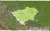 Physical 3D Map of Zabkowice Slaskie, darken