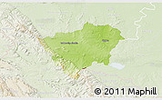 Physical 3D Map of Zabkowice Slaskie, lighten