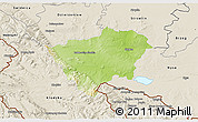 Physical 3D Map of Zabkowice Slaskie, shaded relief outside