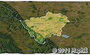 Satellite 3D Map of Zabkowice Slaskie, darken